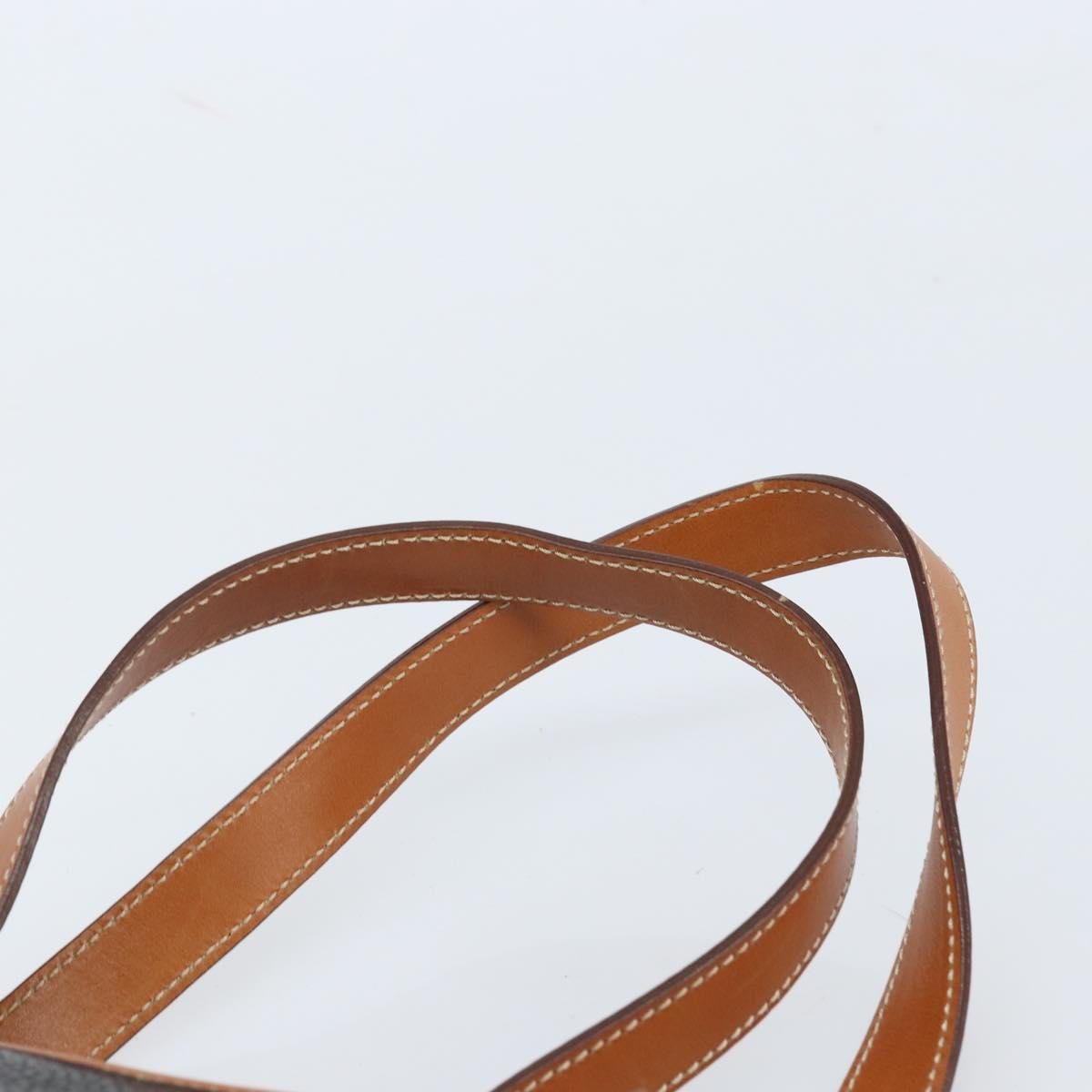 CELINE Tote Bag Leather Black Gold Auth 173798A
