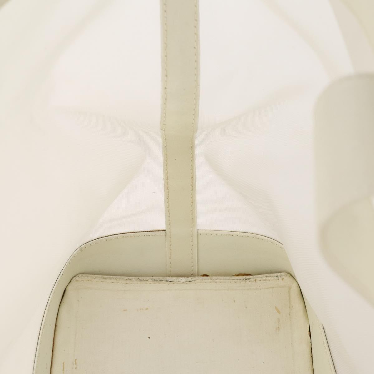 Gianni Versace mesh Tote Bag Nylon White Auth 173811