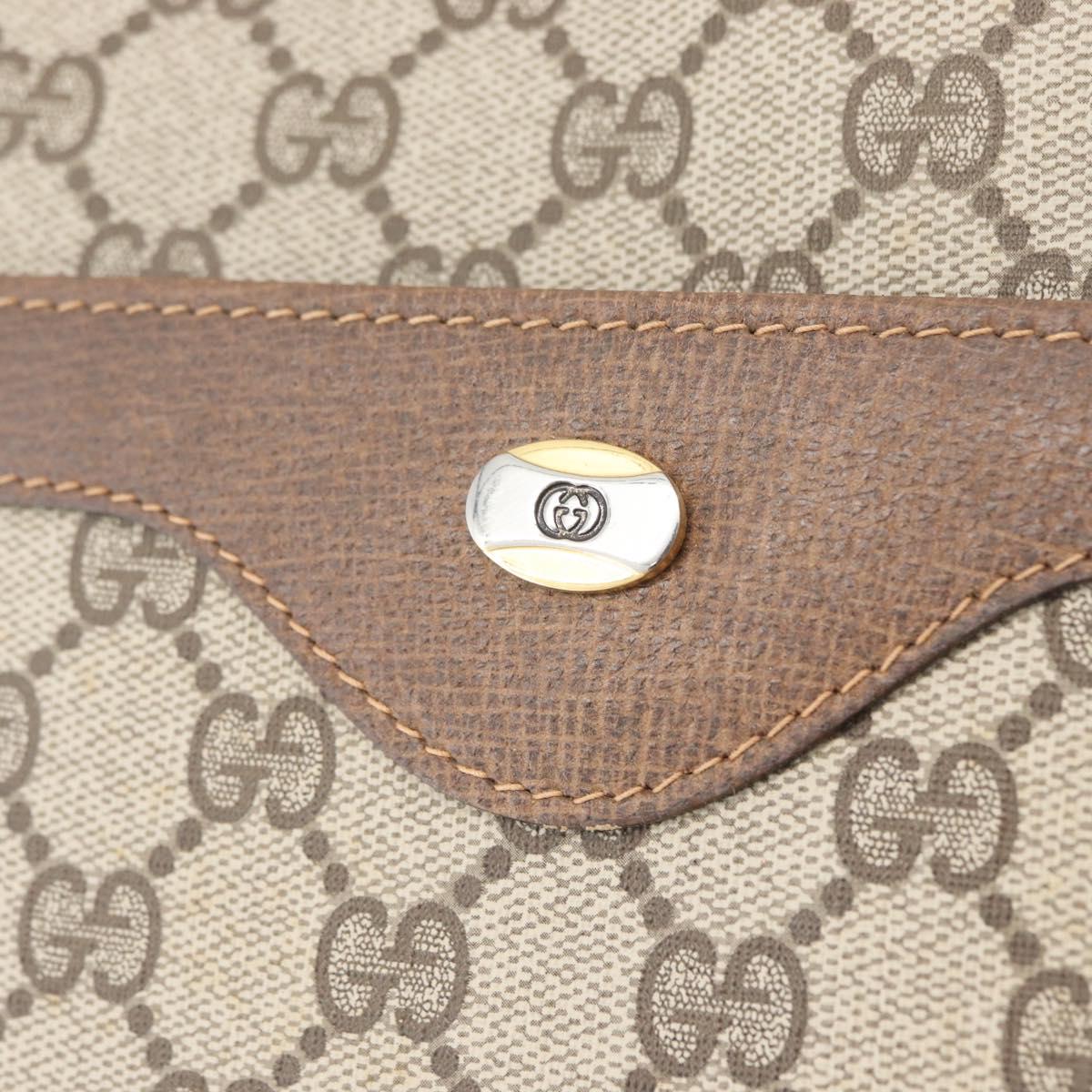 GUCCI GG Supreme Web Sherry Line Bag PVC Beige Red Green 39 02 003 Auth 173817