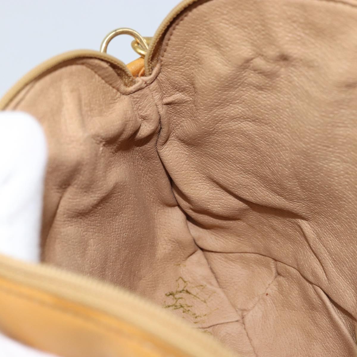 GUCCI Micro GG Supreme Shoulder Bag PVC Beige Gold 007 49 0819 Auth 173835