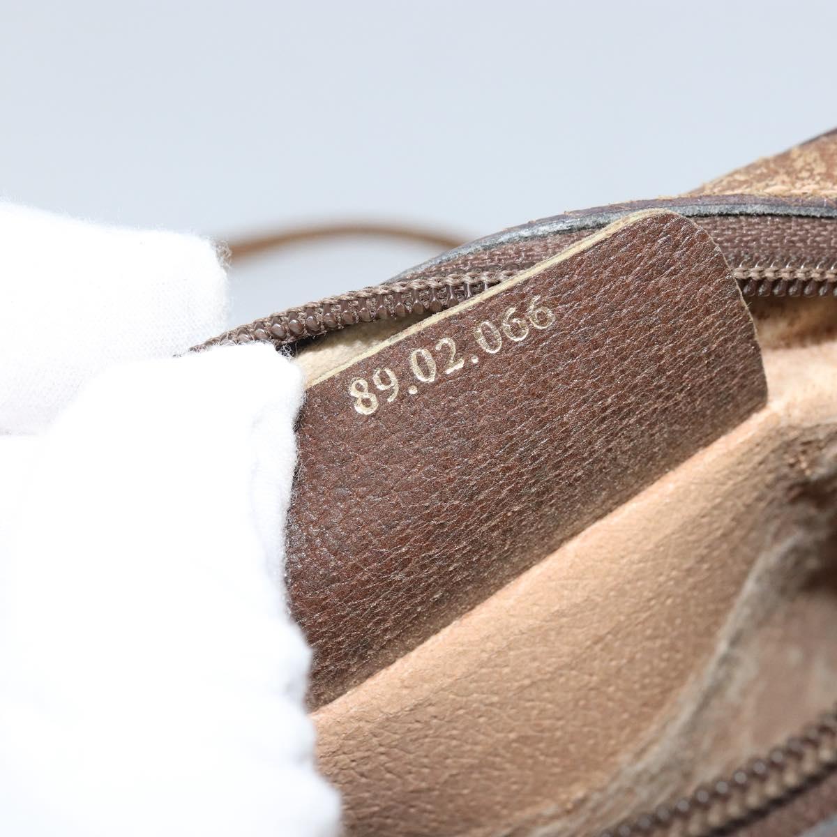 GUCCI GG Supreme Web Sherry Line Bag PVC Beige Gold 89 02 066 Auth 173850