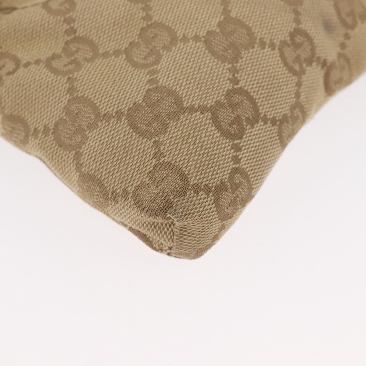 GUCCI GG Canvas Sherry Line Waist bag Beige Silver pink 28566 Auth 173858
