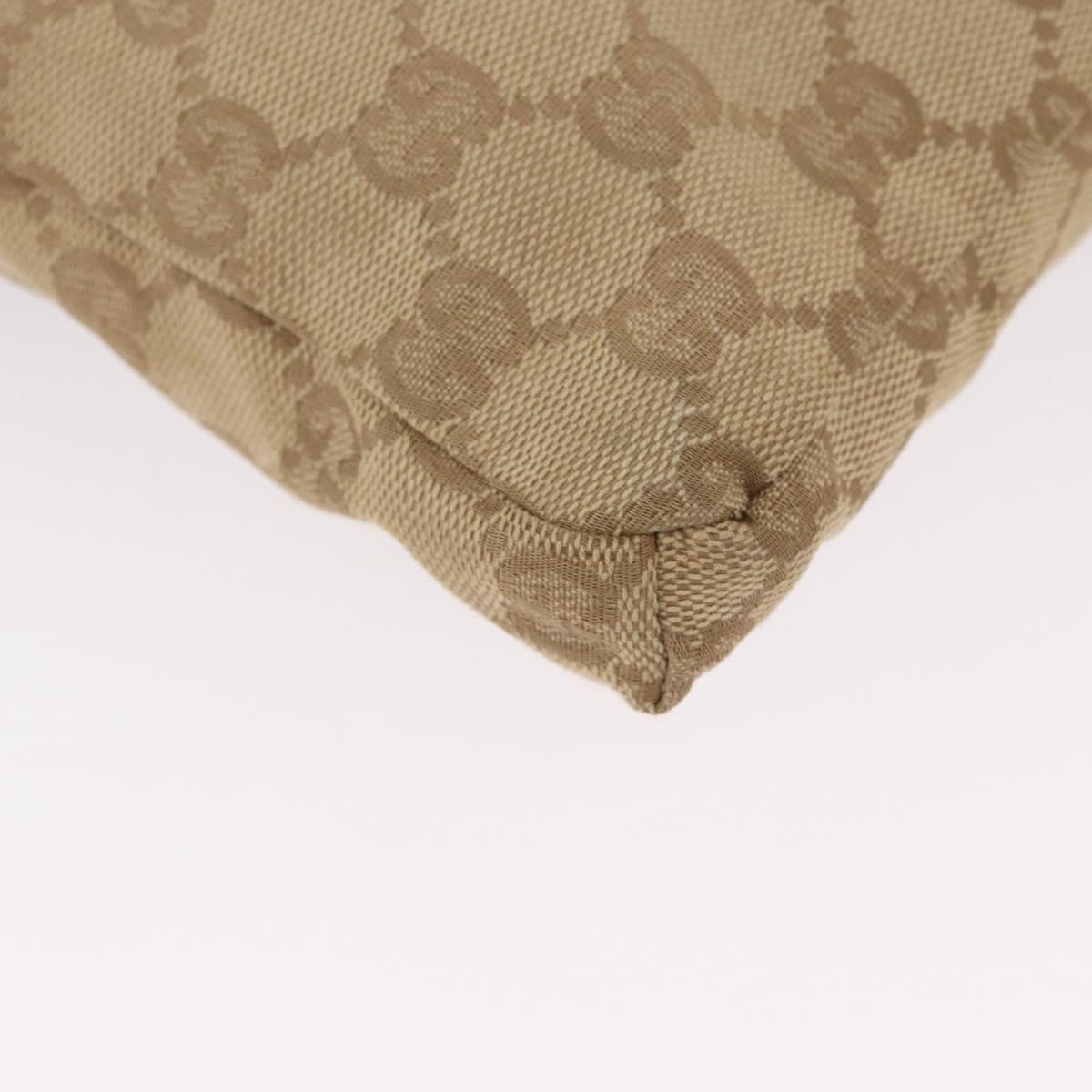 GUCCI GG Canvas Sherry Line Waist bag Beige Silver pink 28566 Auth 173858