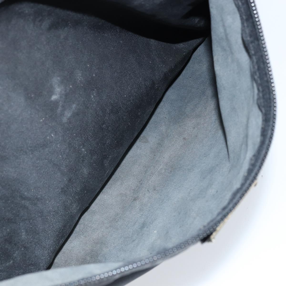 PRADA Shoulder Bag Nylon Black Silver Auth 173868