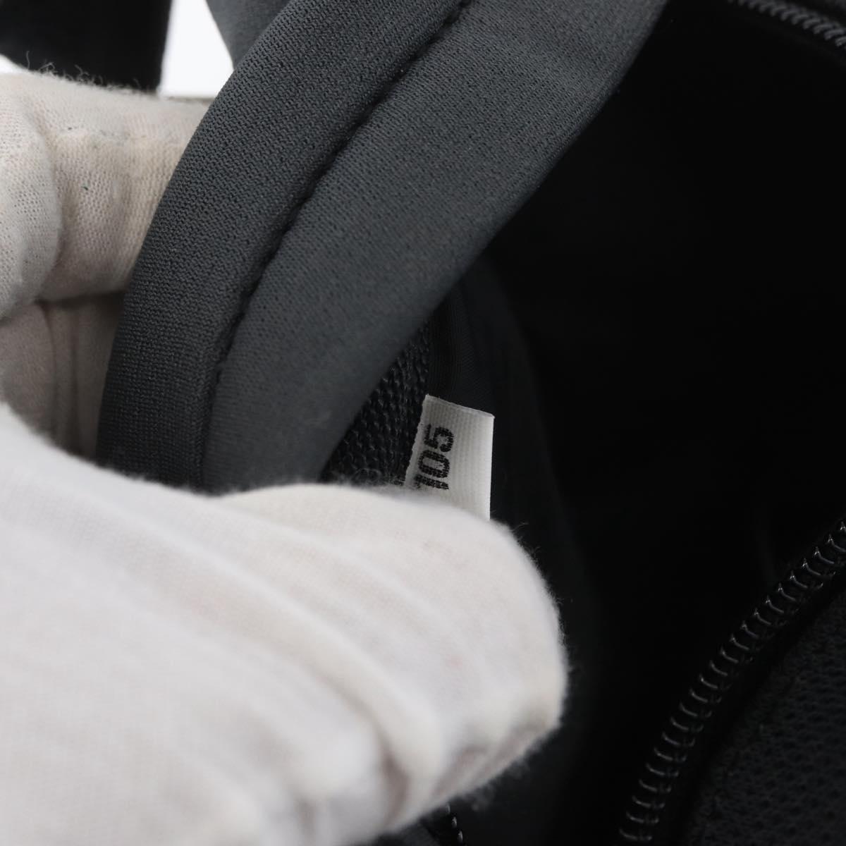 PRADA Sports Shoulder Bag Canvas Black Silver Auth 173881