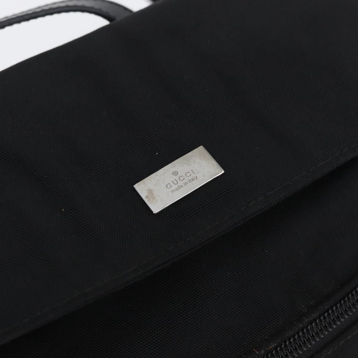 GUCCI Backpack Nylon Black Silver 003 0242 Auth 173884