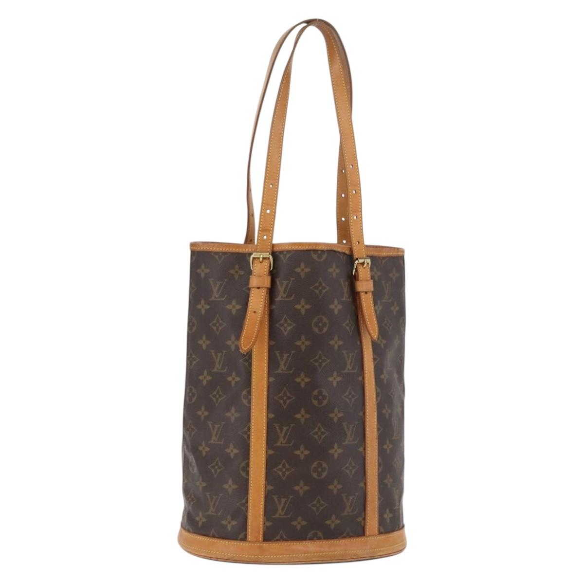 LOUIS VUITTON Monogram Bucket GM Shoulder Bag M42236 LV Auth 173896