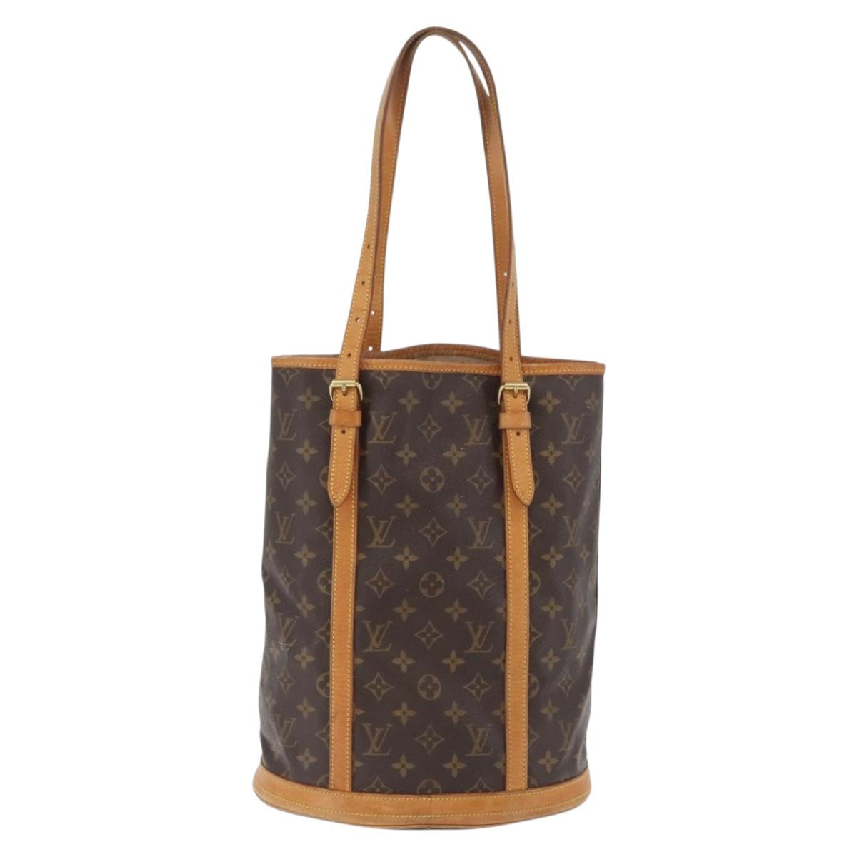 LOUIS VUITTON Monogram Bucket GM Shoulder Bag M42236 LV Auth 173896