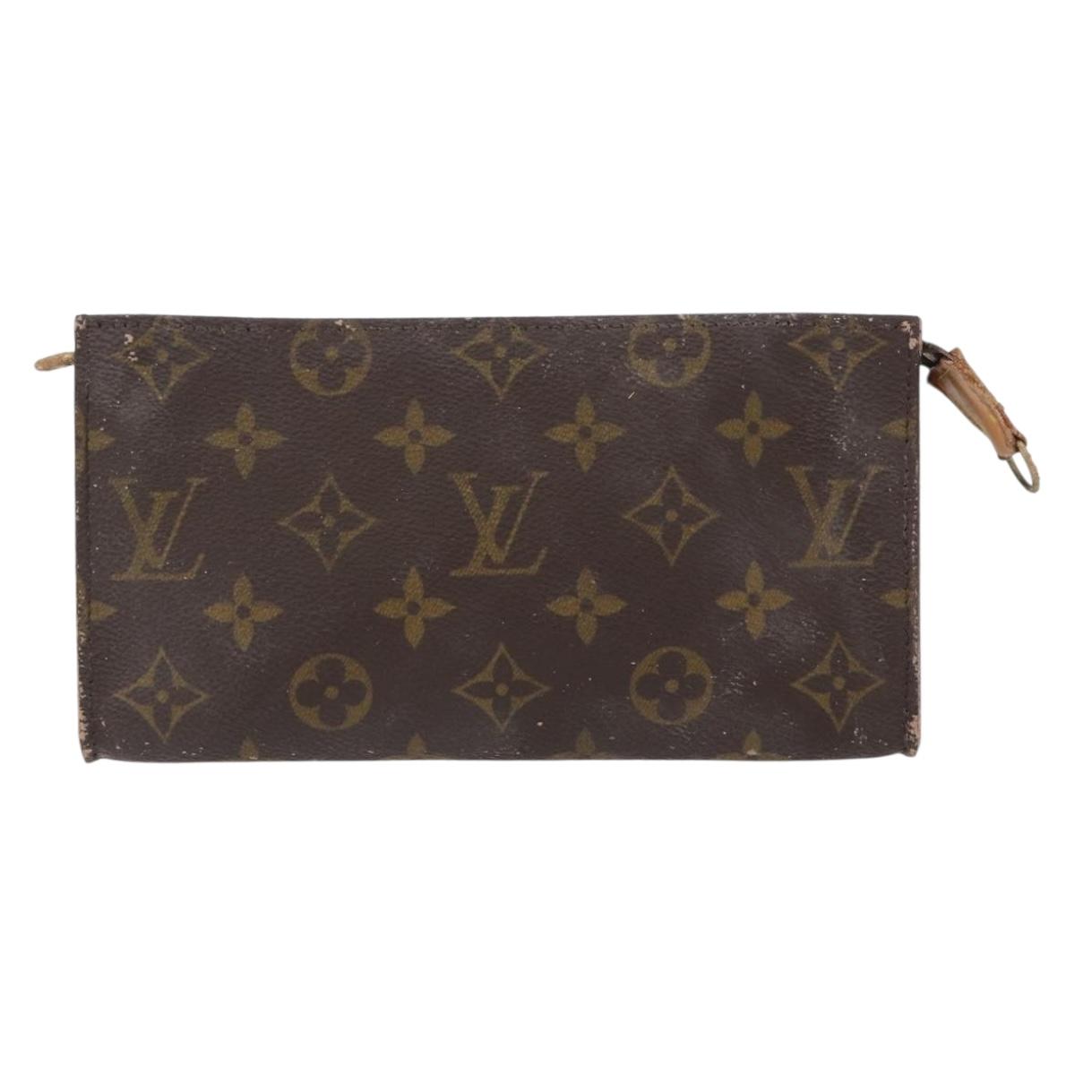 LOUIS VUITTON Monogram Bucket GM Accessory Pouch LV Auth 173897
