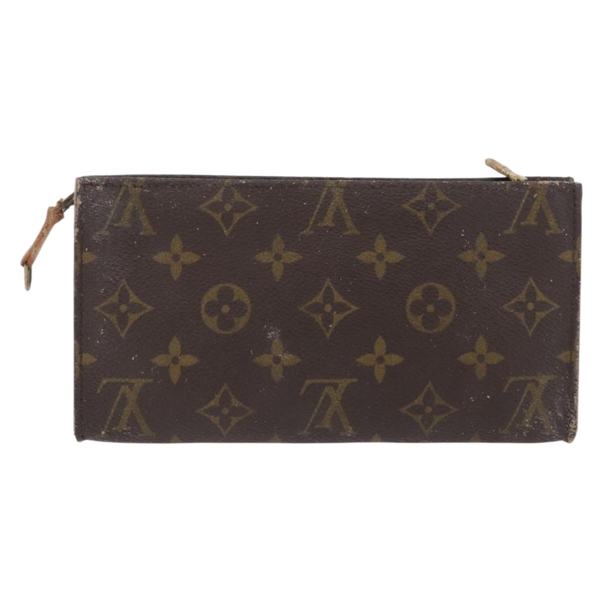 LOUIS VUITTON Monogram Bucket GM Accessory Pouch LV Auth 173897