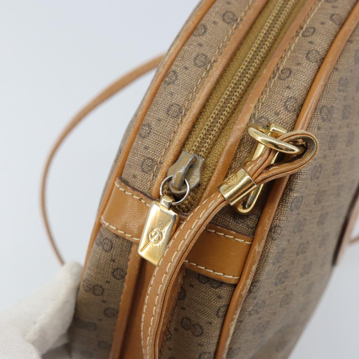 GUCCI Micro GG Supreme Shoulder Bag PVC Beige Gold 007 115 5575 Auth 173919