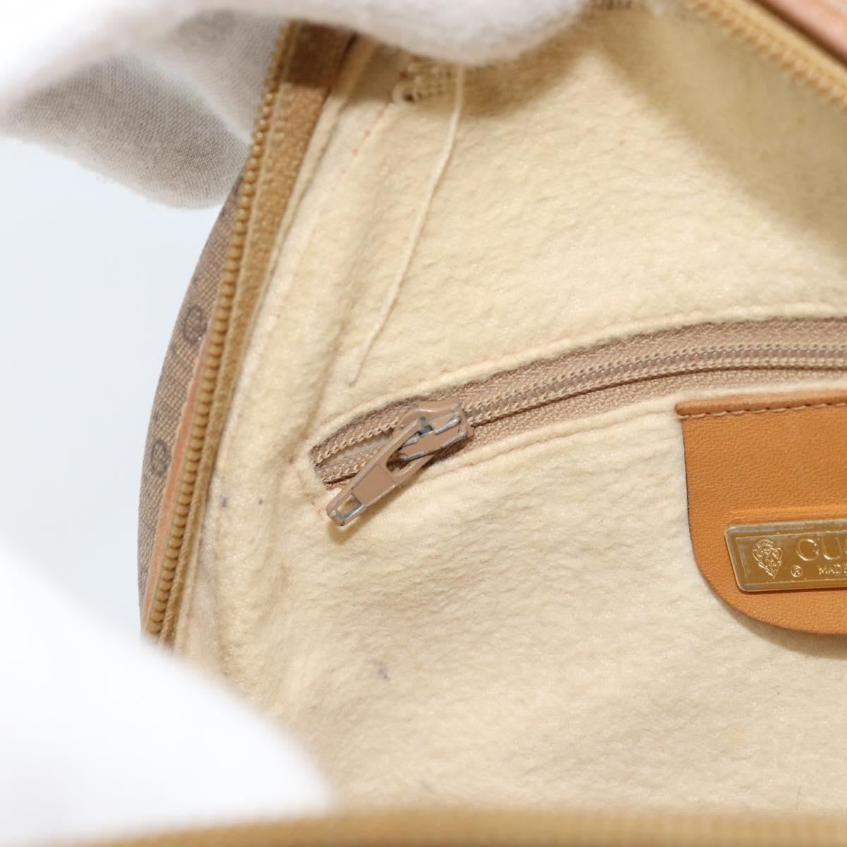 GUCCI Micro GG Supreme Shoulder Bag PVC Beige Gold 007 115 5575 Auth 173919