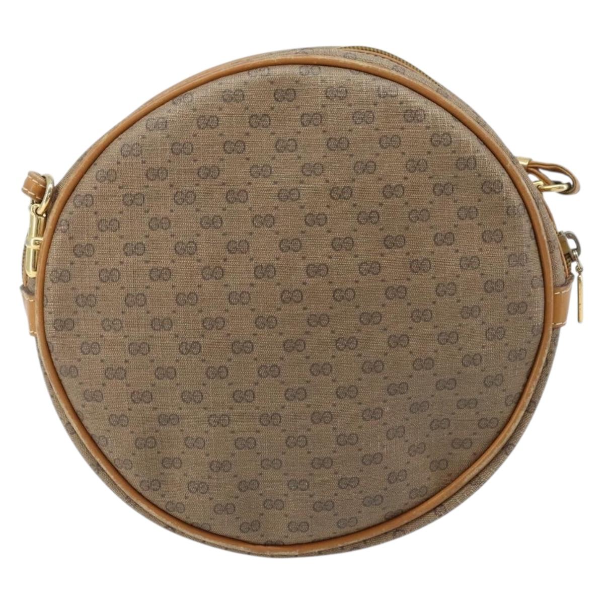 GUCCI Micro GG Supreme Shoulder Bag PVC Beige Gold 007 115 5575 Auth 173919