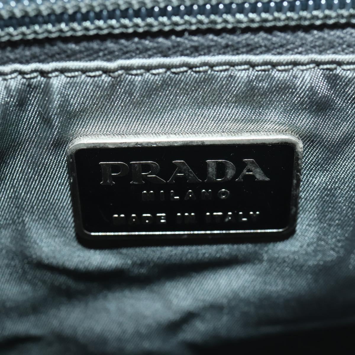 PRADA Sports Boston Bag Nylon 2way Orange Silver Auth 173935