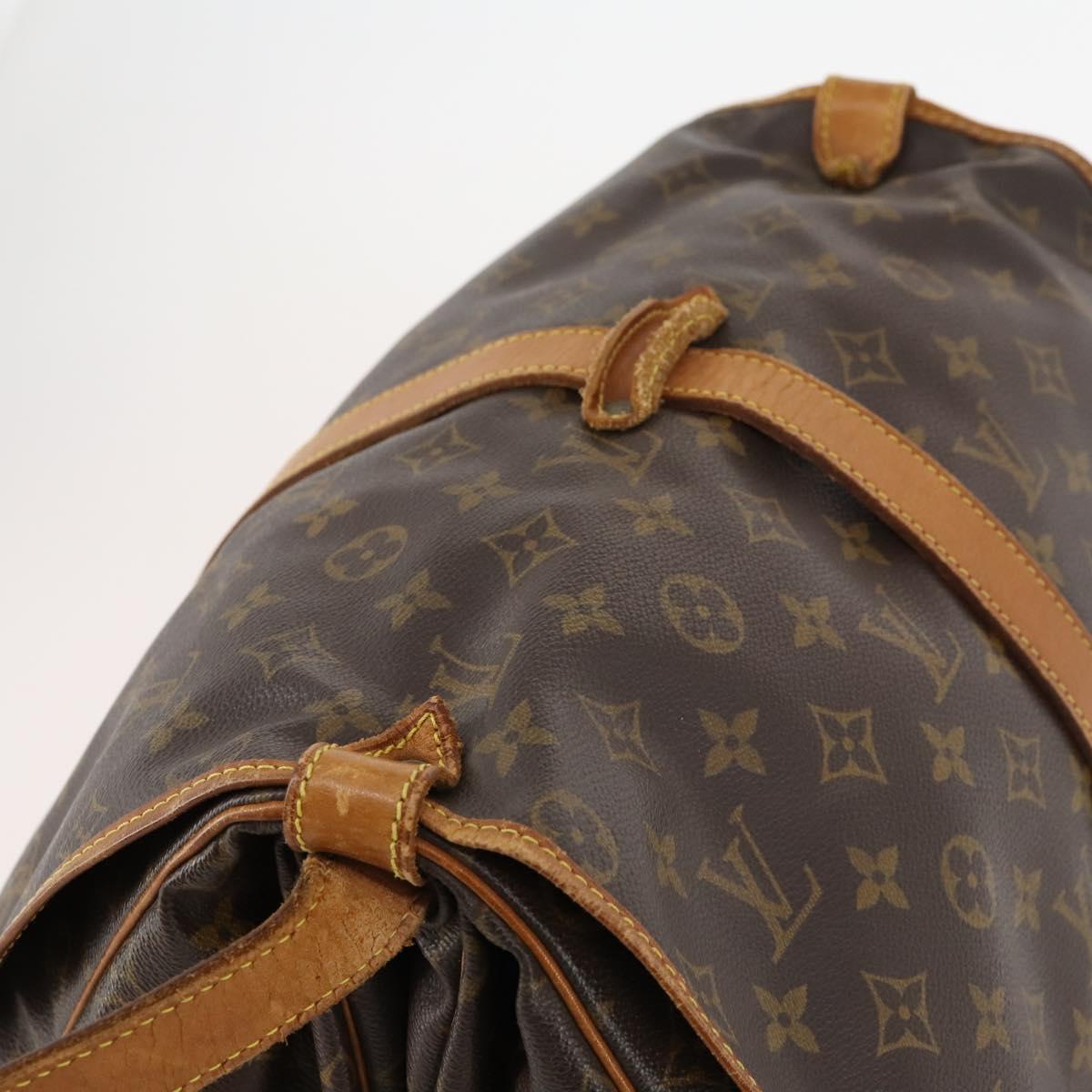 LOUIS VUITTON Monogram Saumur 35 Shoulder Bag M42254 LV Auth 173977