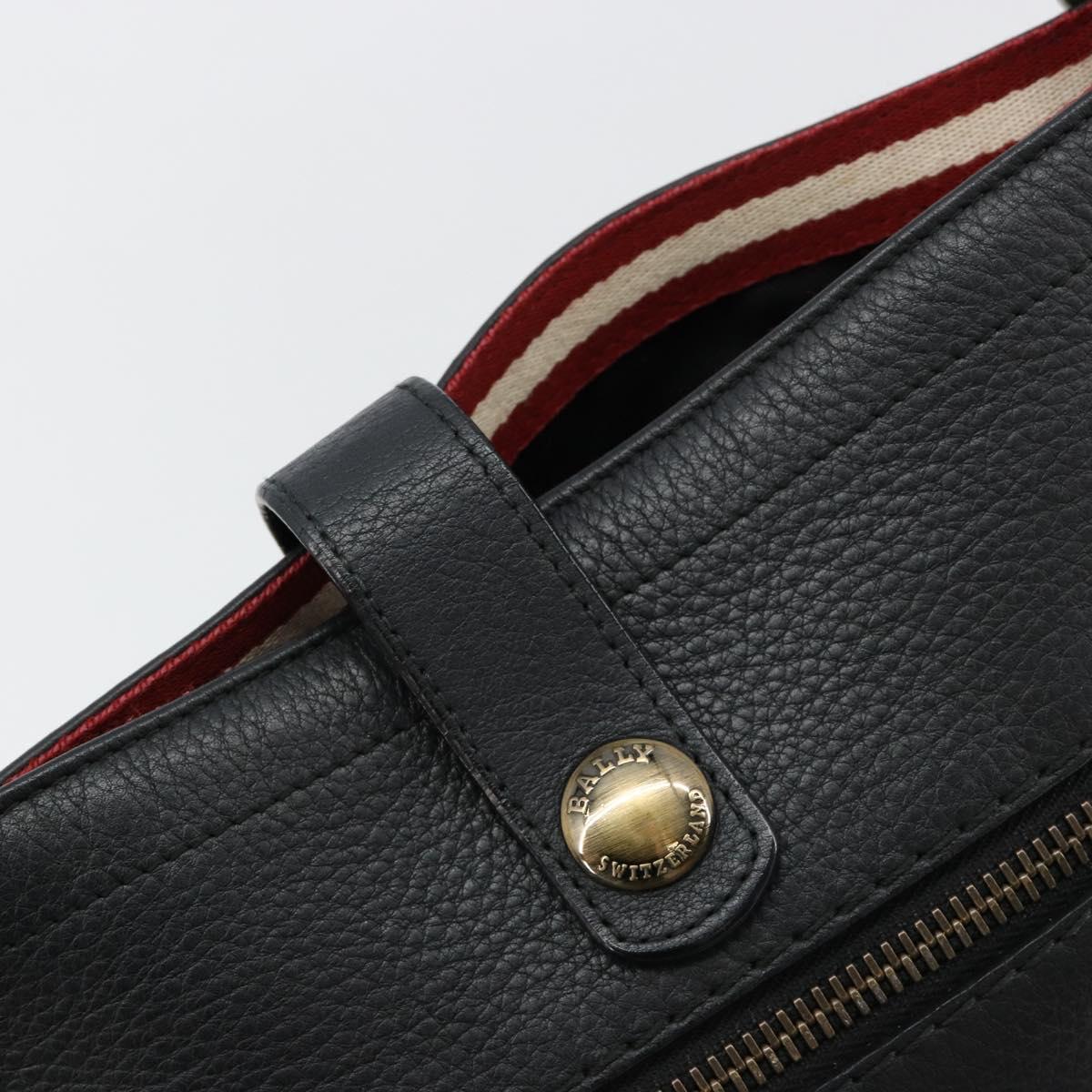 BALLY Shoulder Bag Leather Black Auth 173982