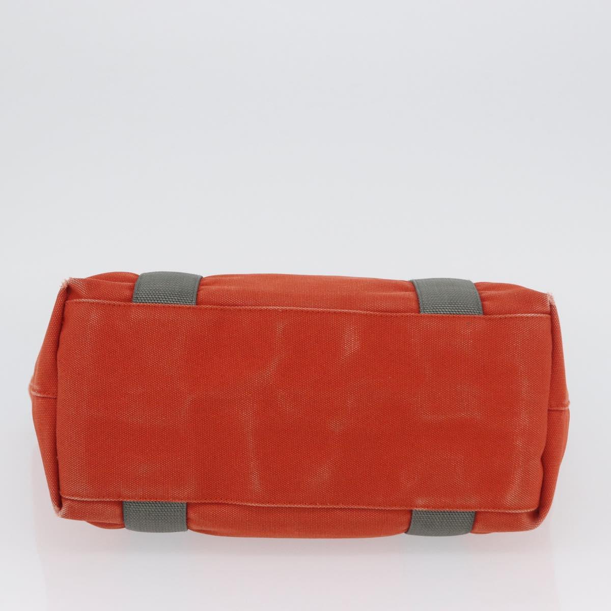 PRADA Sports Hand Bag Canvas Orange Auth 173993
