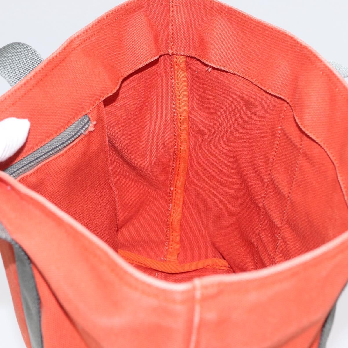 PRADA Sports Hand Bag Canvas Orange Auth 173993