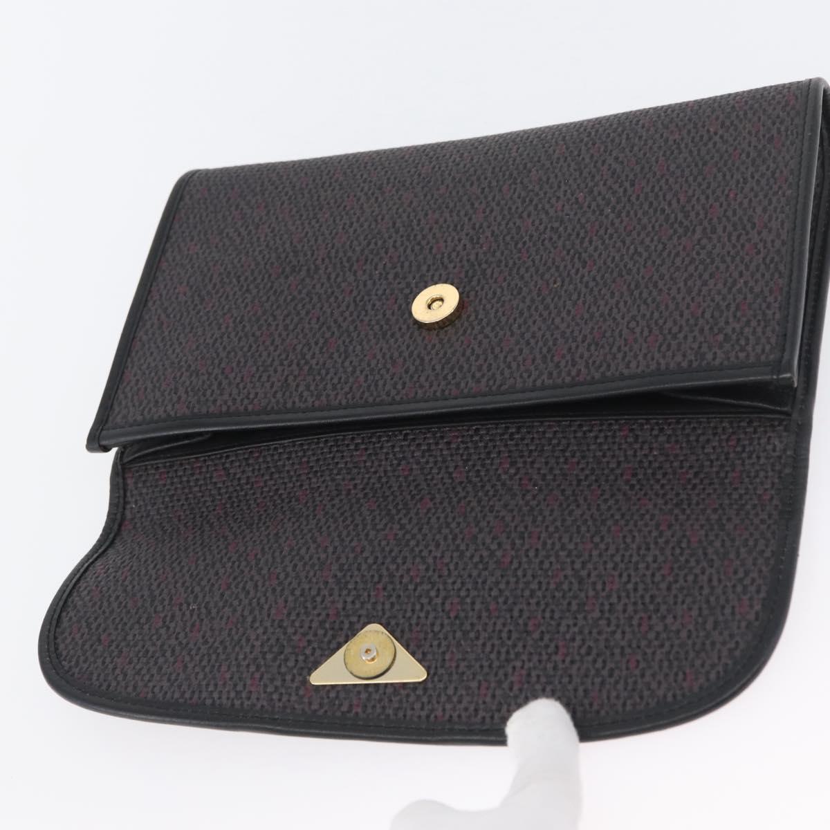 SAINT LAURENT Clutch Bag PVC Purple Gold Auth 174001