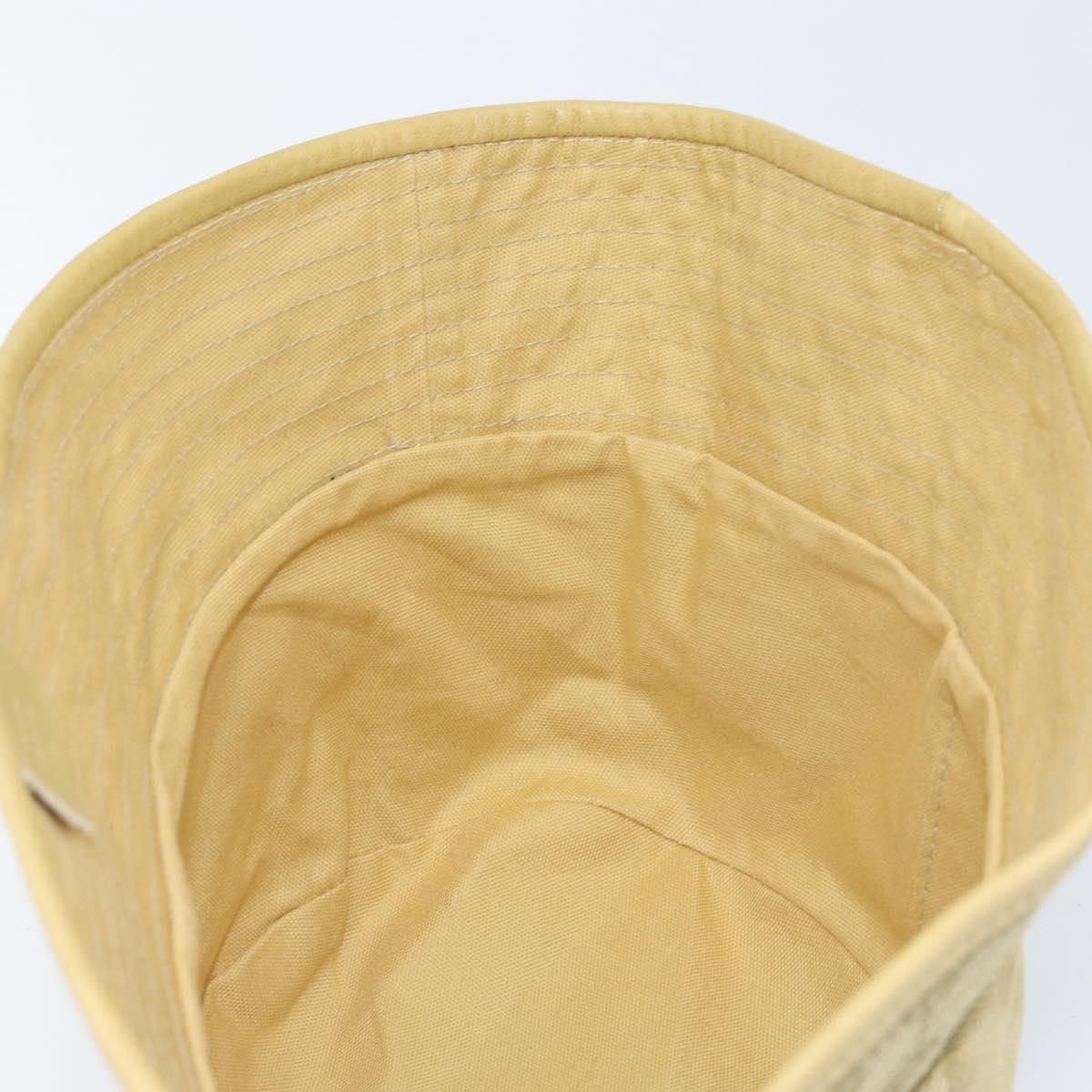 GUCCI GG Canvas Bucket hat Hat Beige Auth 174012A