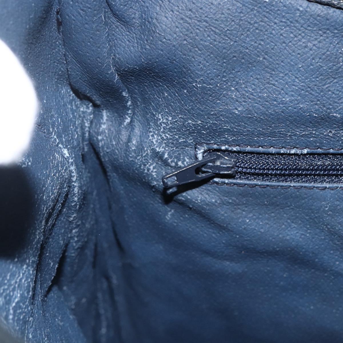 GUCCI GG Supreme Clutch Bag PVC Navy 89 02 075 Auth 174020A