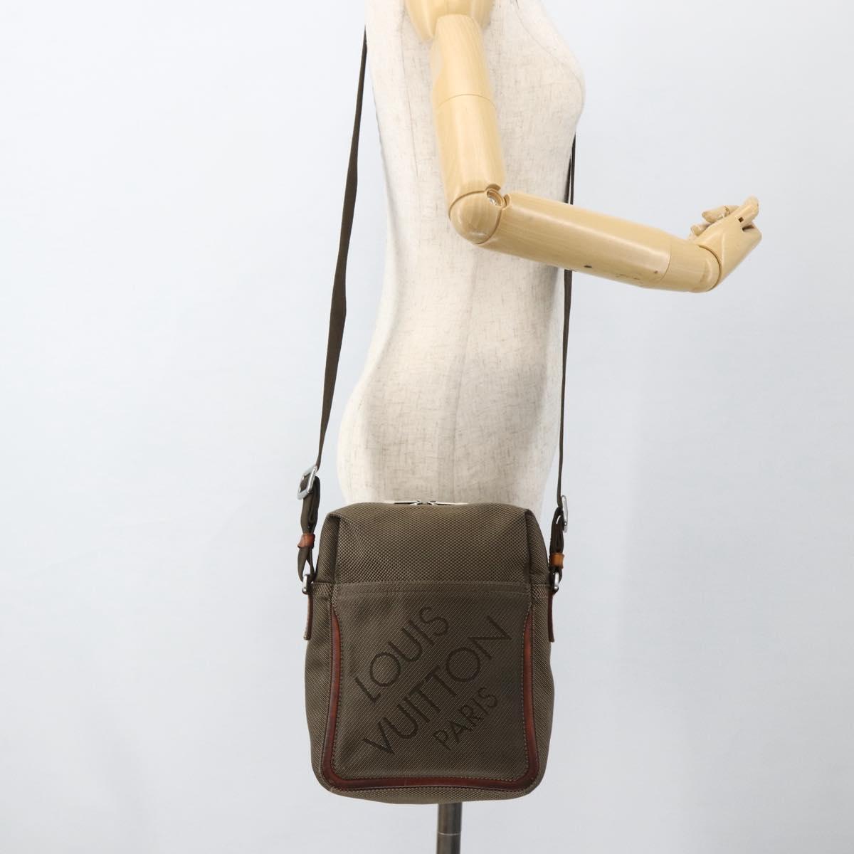 LOUIS VUITTON Damier Geant Sitadan MM Shoulder Bag Brown M93040 LV Auth 174035
