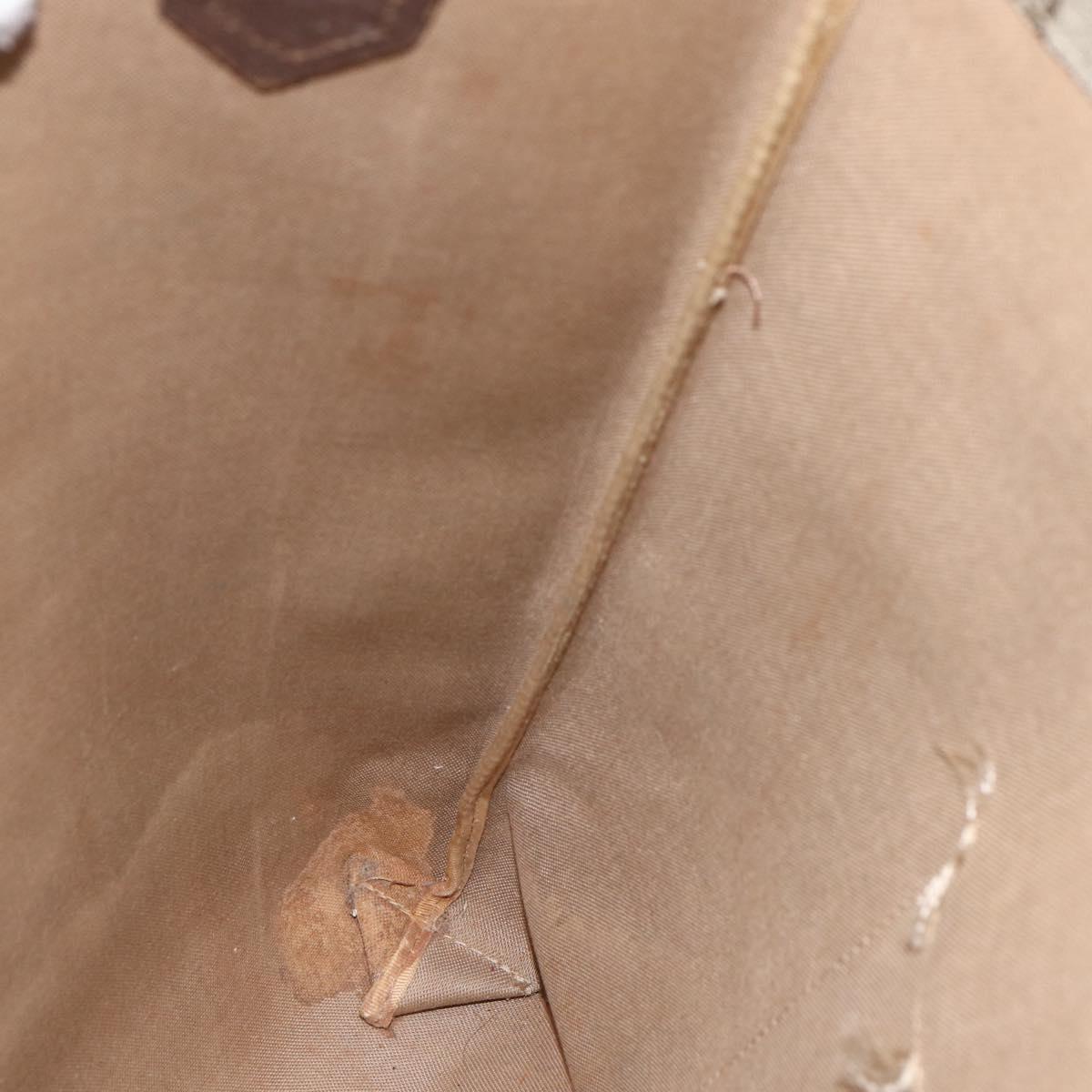 GUCCI GG Supreme Web Sherry Line Tote Bag Beige Auth 174038