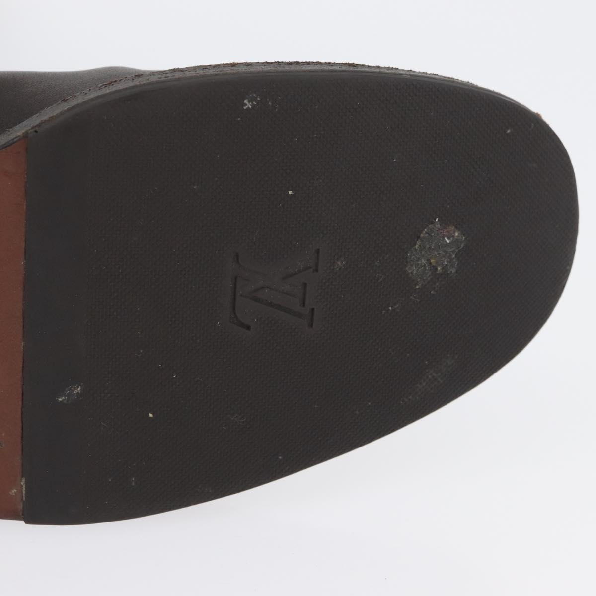 LOUIS VUITTON Monogram Idylle Boots 36 Dark Brown LV Auth 174048A
