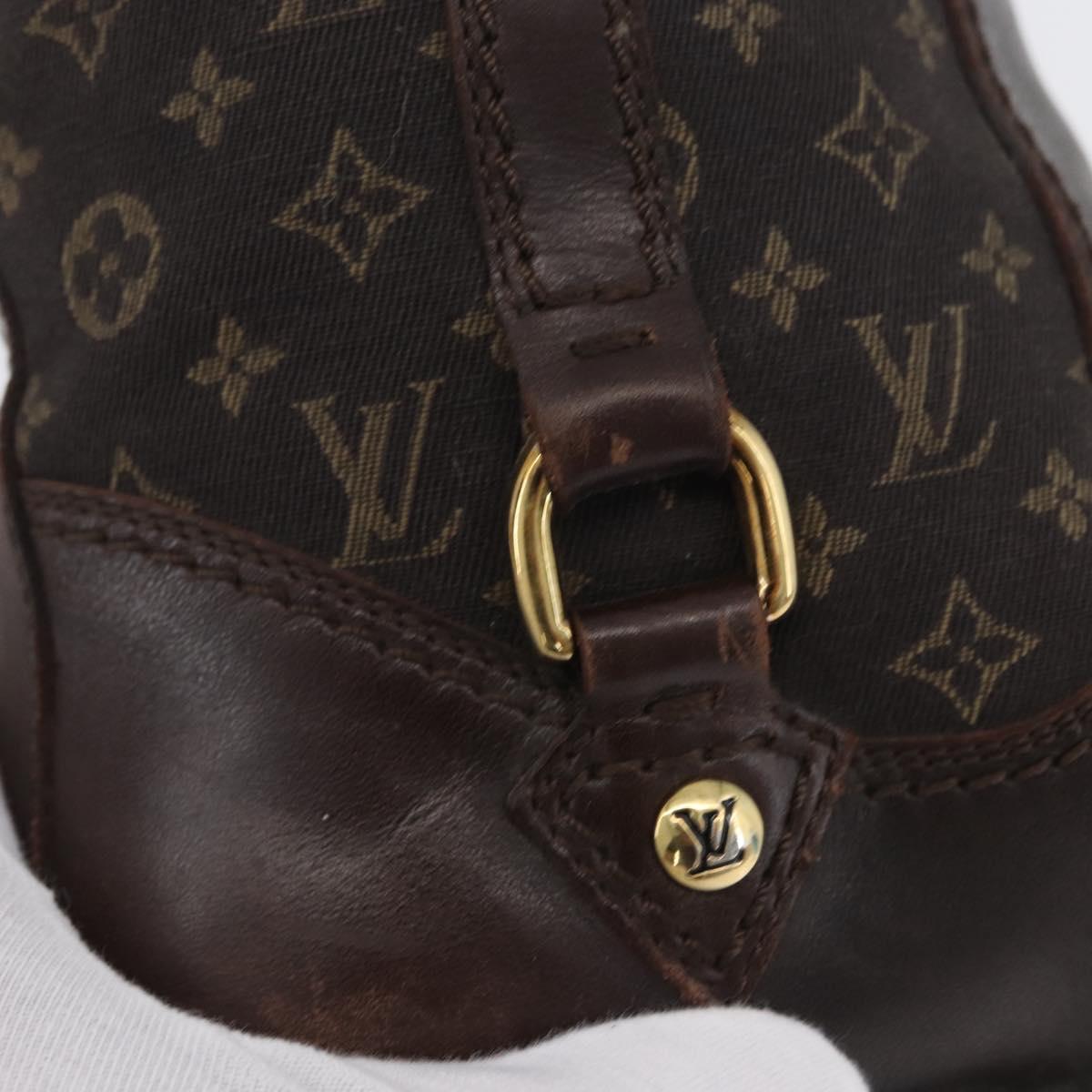 LOUIS VUITTON Monogram Idylle Boots 36 Dark Brown LV Auth 174048A