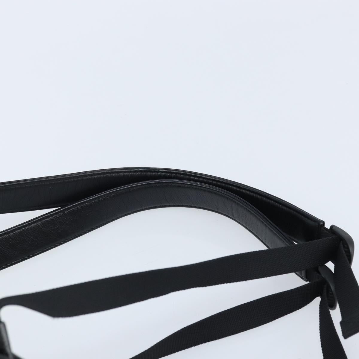 BALENCIAGA Backpack Leather Black Silver 580026 Auth 174080A