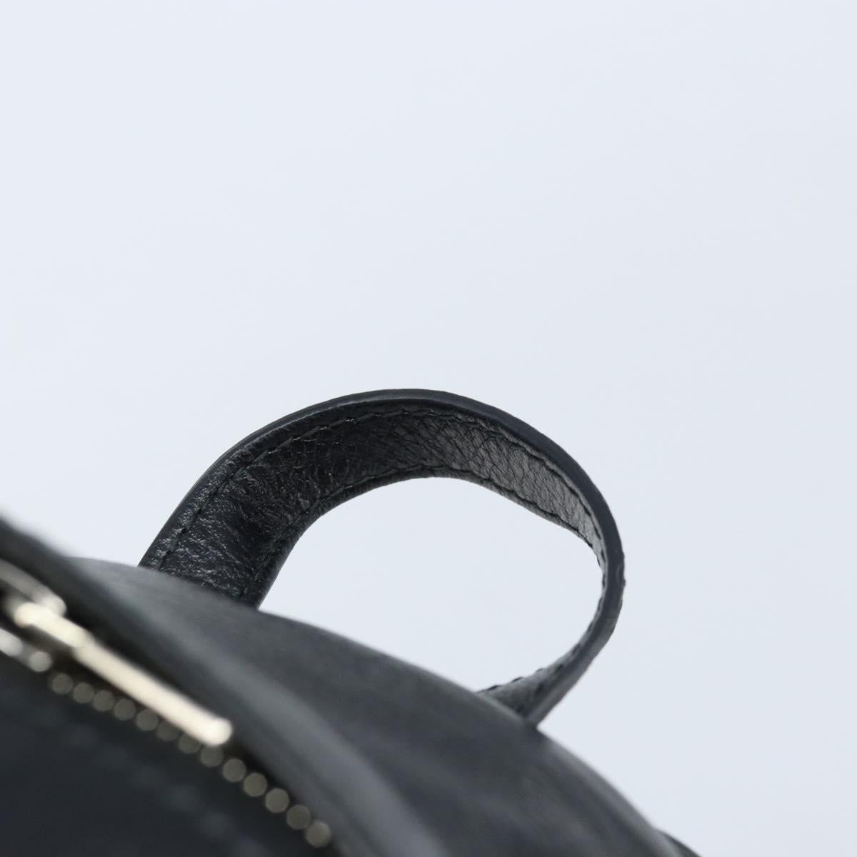 BALENCIAGA Backpack Leather Black Silver 580026 Auth 174080A
