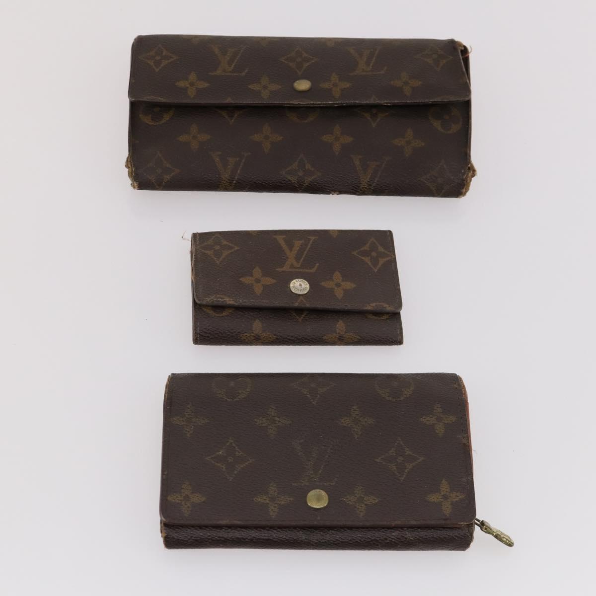 LOUIS VUITTON Monogram Wallet 10 Set LV Auth 174082
