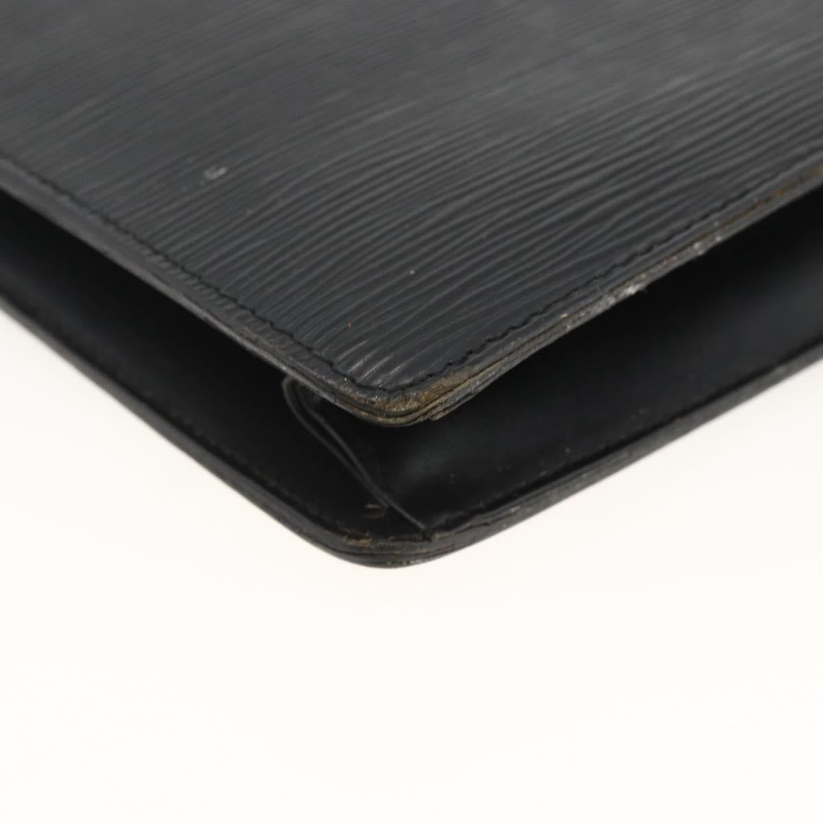 LOUIS VUITTON Epi Pochette Homme Clutch Bag Black M52522 LV Auth 174083