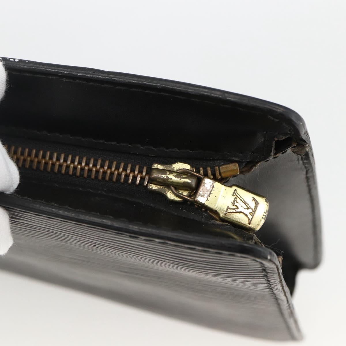 LOUIS VUITTON Epi Pochette Homme Clutch Bag Black M52522 LV Auth 174083