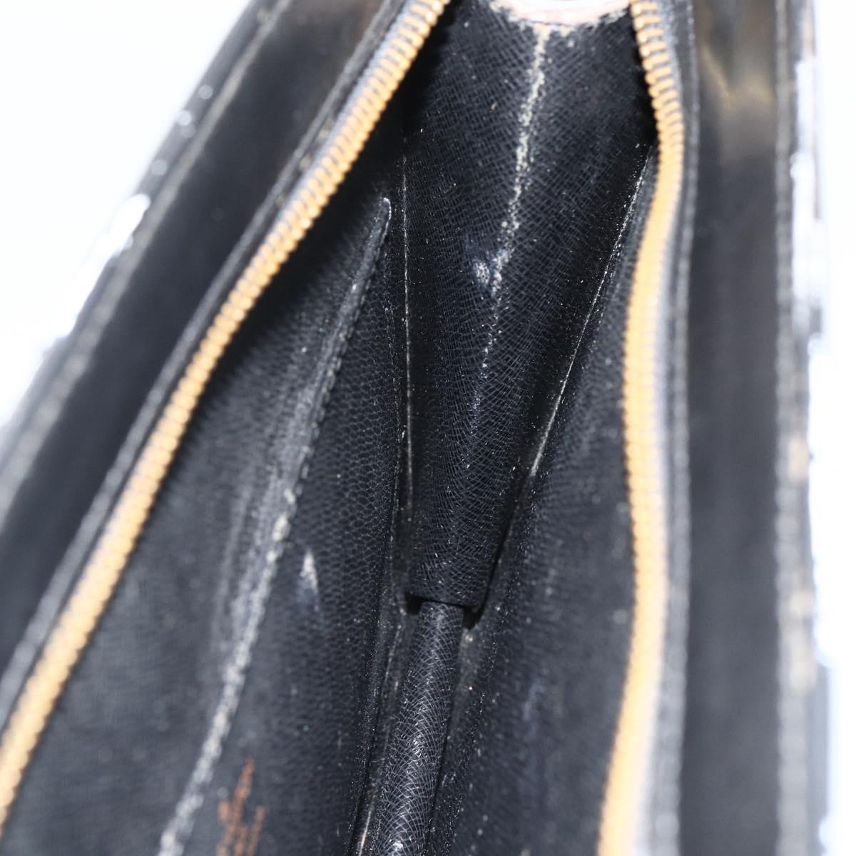 LOUIS VUITTON Epi Pochette Homme Clutch Bag Black M52522 LV Auth 174083