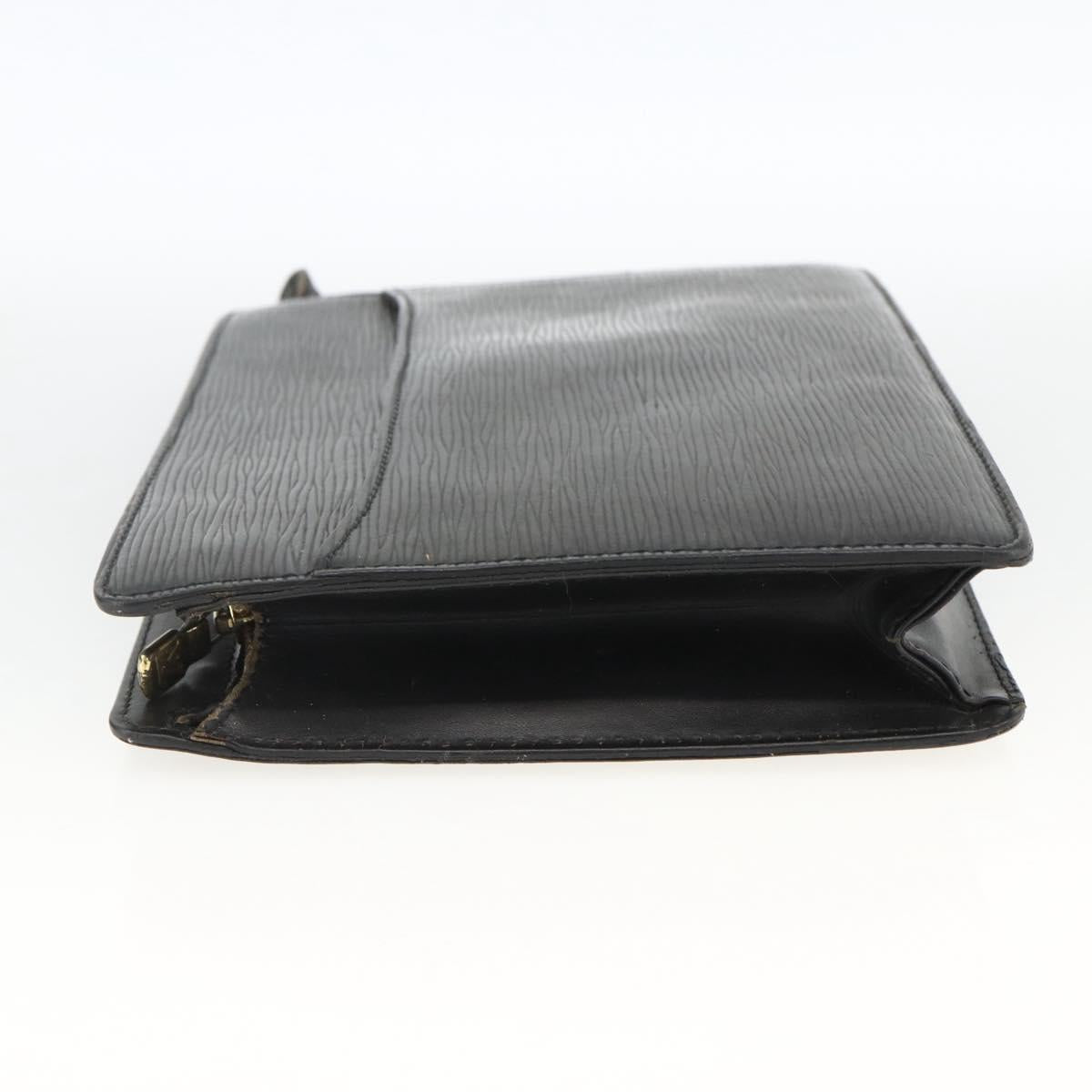 LOUIS VUITTON Epi Pochette Homme Clutch Bag Black M52522 LV Auth 174083
