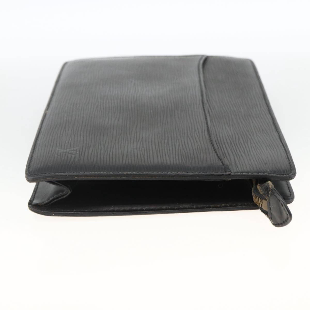 LOUIS VUITTON Epi Pochette Homme Clutch Bag Black M52522 LV Auth 174083