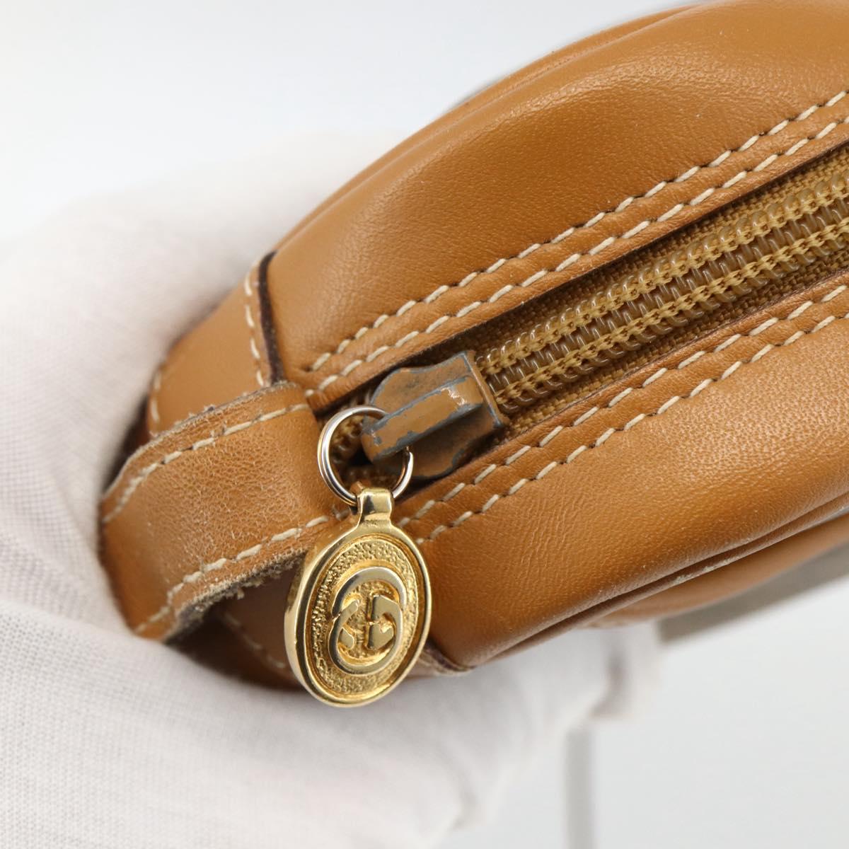 GUCCI Micro GG Supreme Shoulder Bag PVC Beige Gold 007 104 0098 Auth 174093