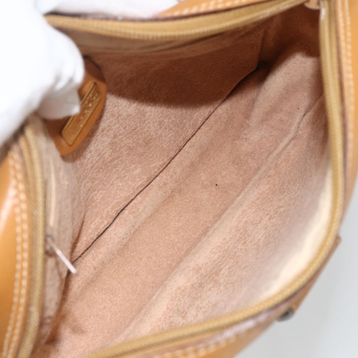 GUCCI Micro GG Supreme Shoulder Bag PVC Beige Gold 007 104 0098 Auth 174093