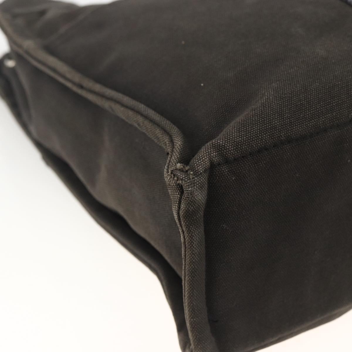 HERMES Fourre Tout MM Tote Bag Canvas Black Auth 174096