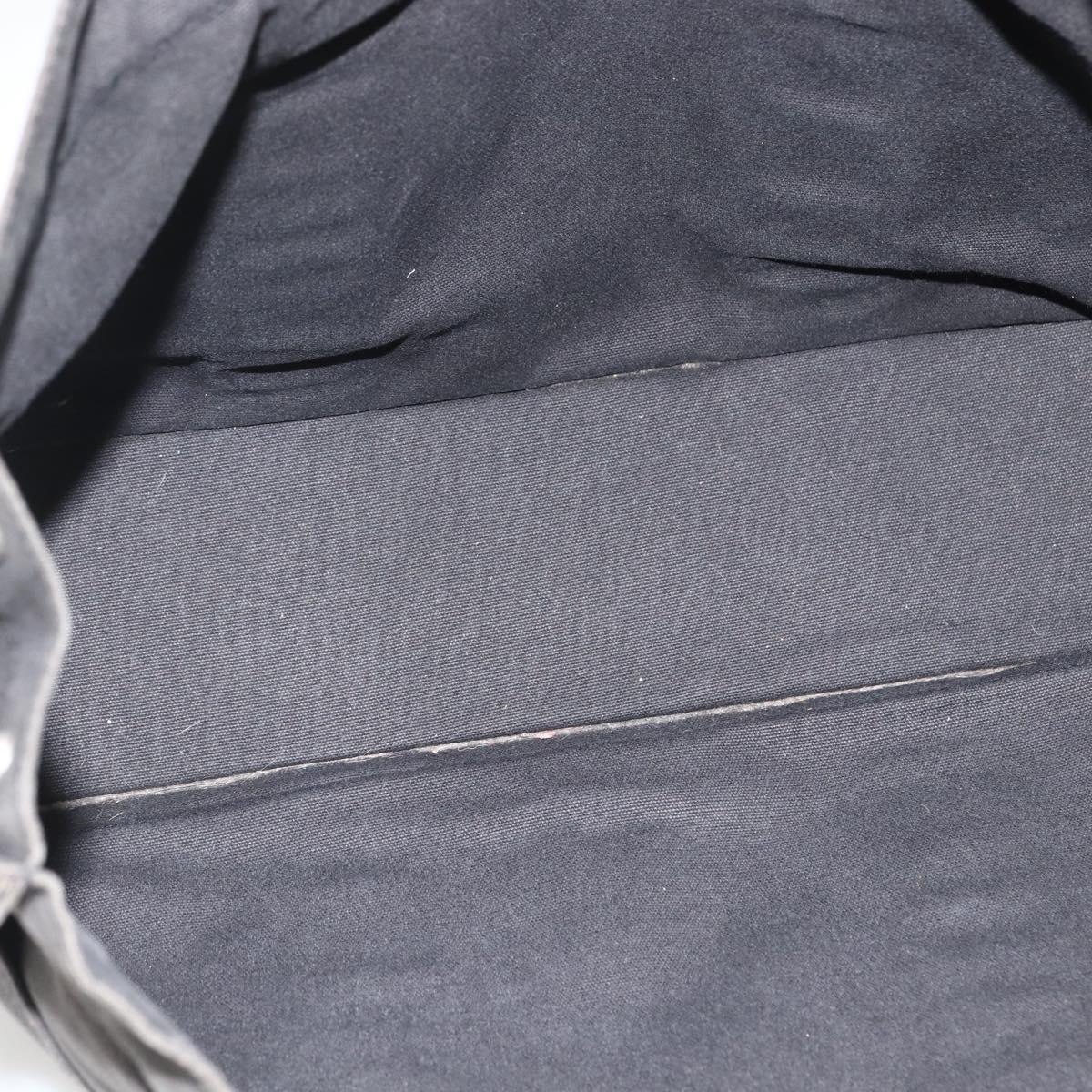 HERMES Fourre Tout MM Tote Bag Canvas Black Auth 174096