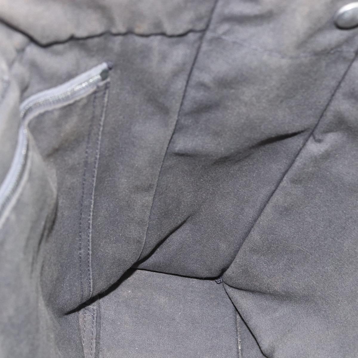 HERMES Fourre Tout MM Tote Bag Canvas Gray Auth 174097