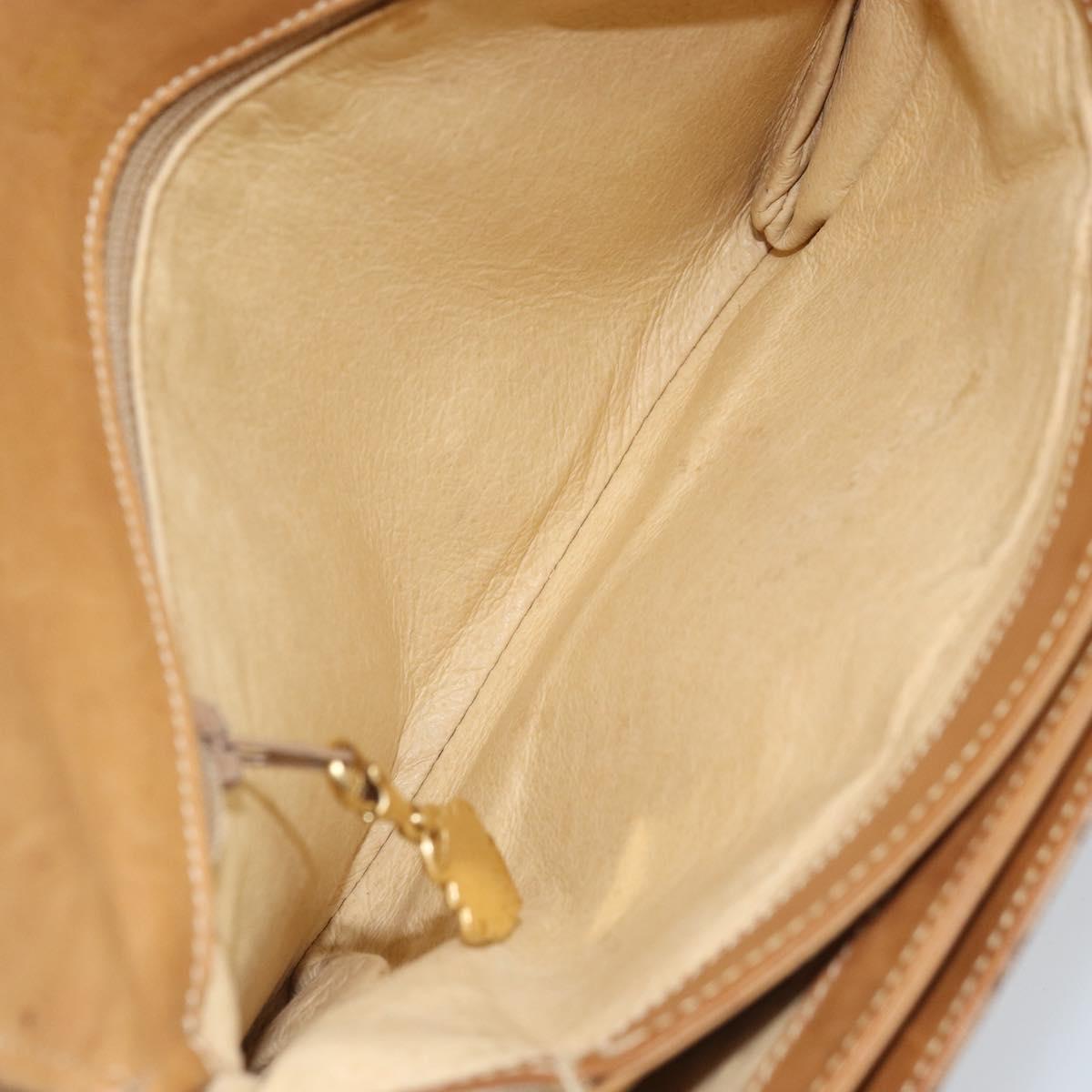 GUCCI Micro GG Supreme Shoulder Bag PVC Beige Gold 406 001 1780 Auth 174107