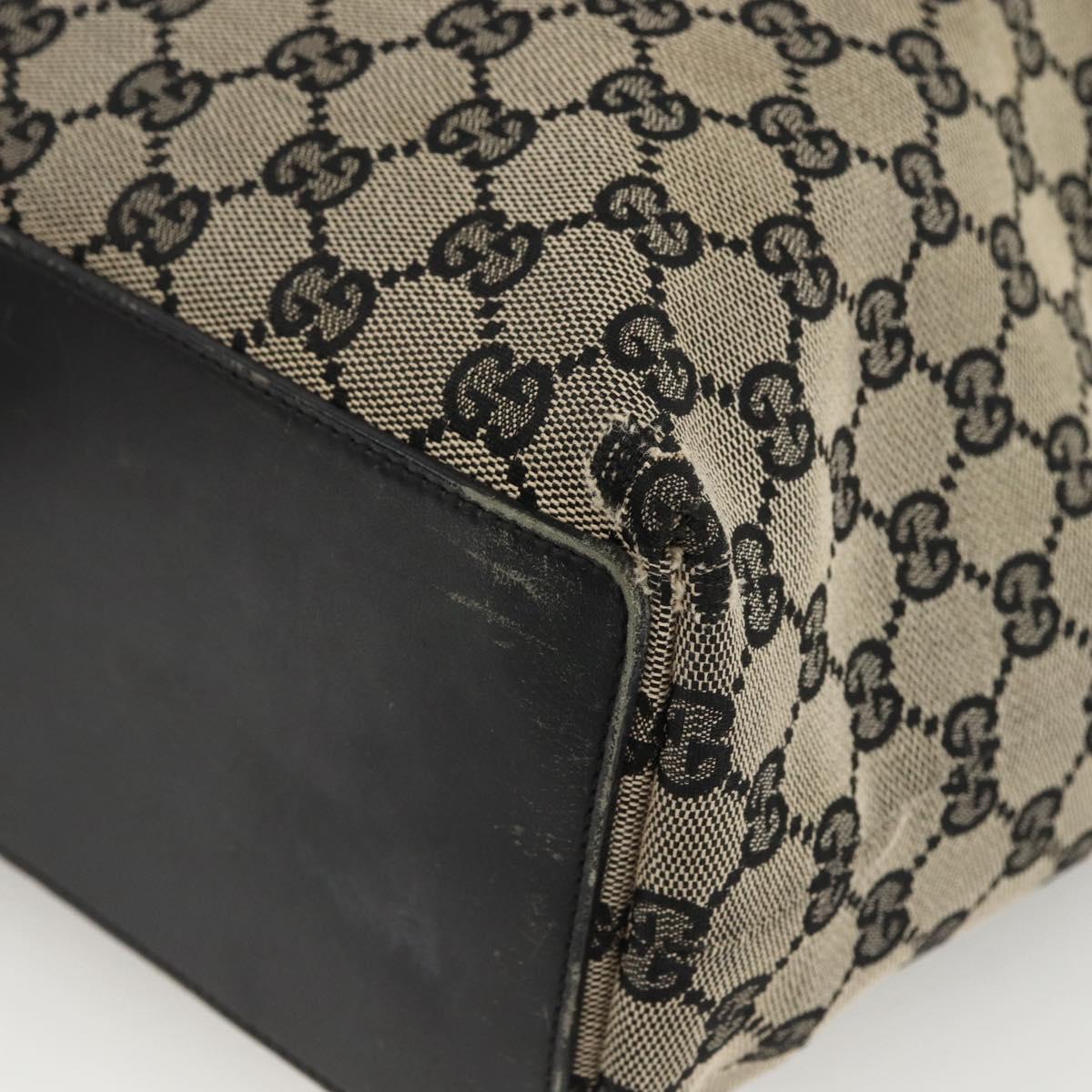 GUCCI GG Canvas Tote Bag Beige Gold 002 1098 Auth 174119