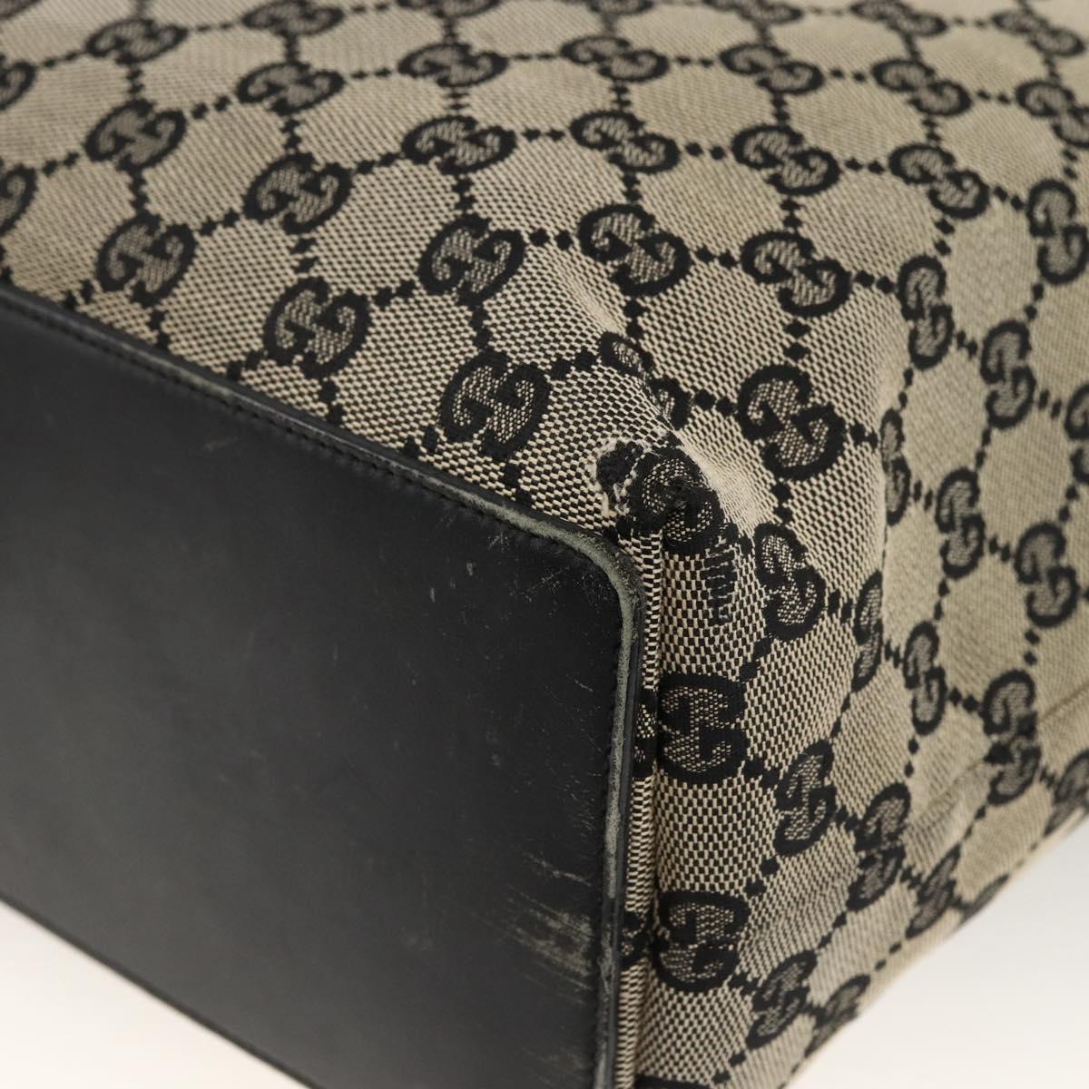 GUCCI GG Canvas Tote Bag Beige Gold 002 1098 Auth 174119