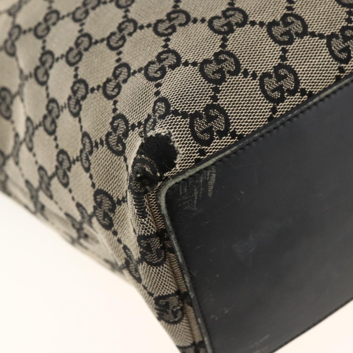 GUCCI GG Canvas Tote Bag Beige Gold 002 1098 Auth 174119