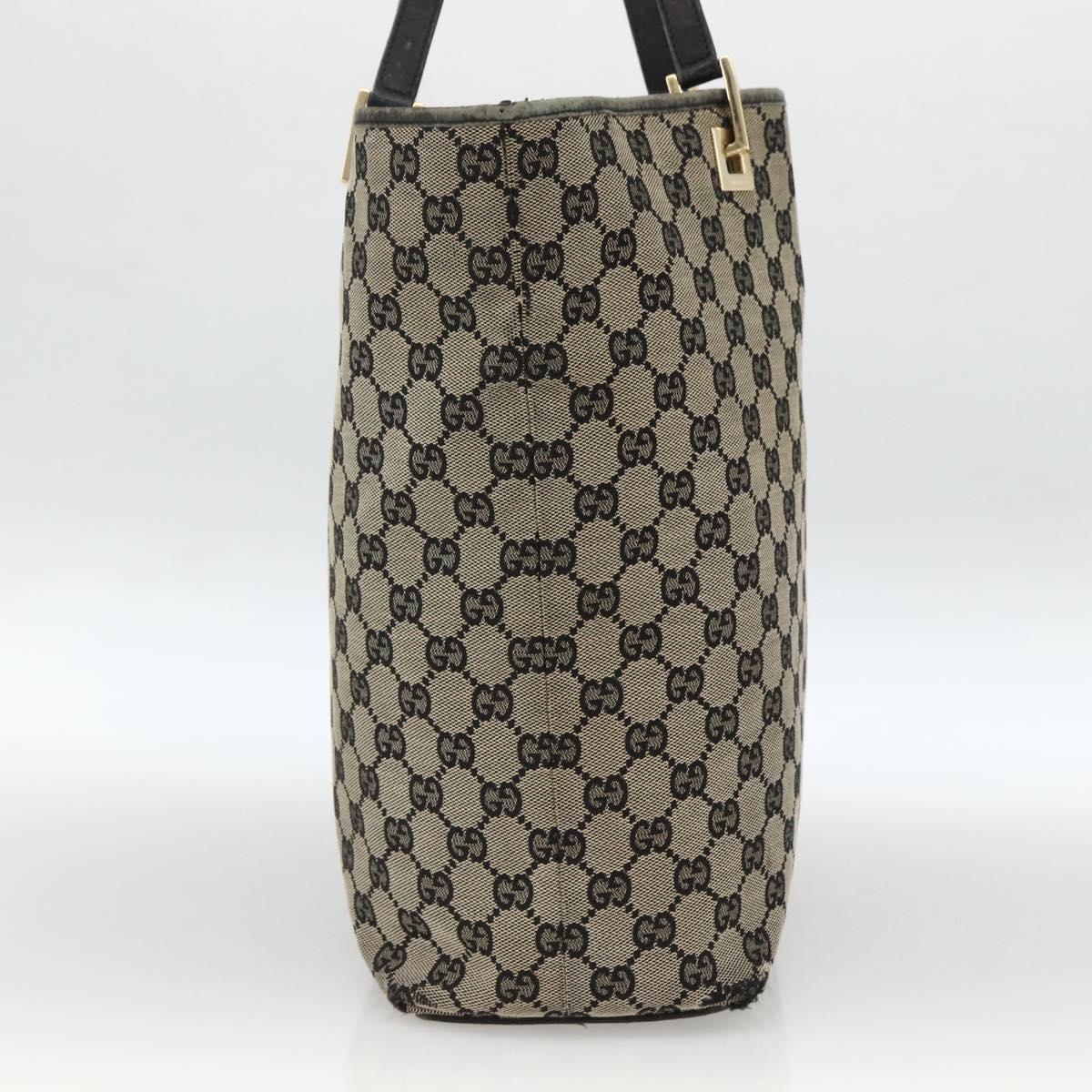 GUCCI GG Canvas Tote Bag Beige Gold 002 1098 Auth 174119