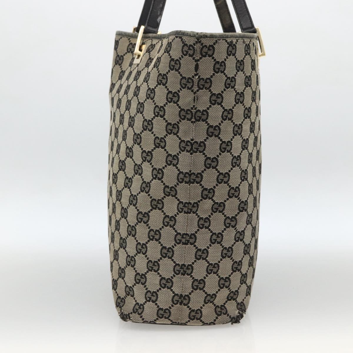 GUCCI GG Canvas Tote Bag Beige Gold 002 1098 Auth 174119