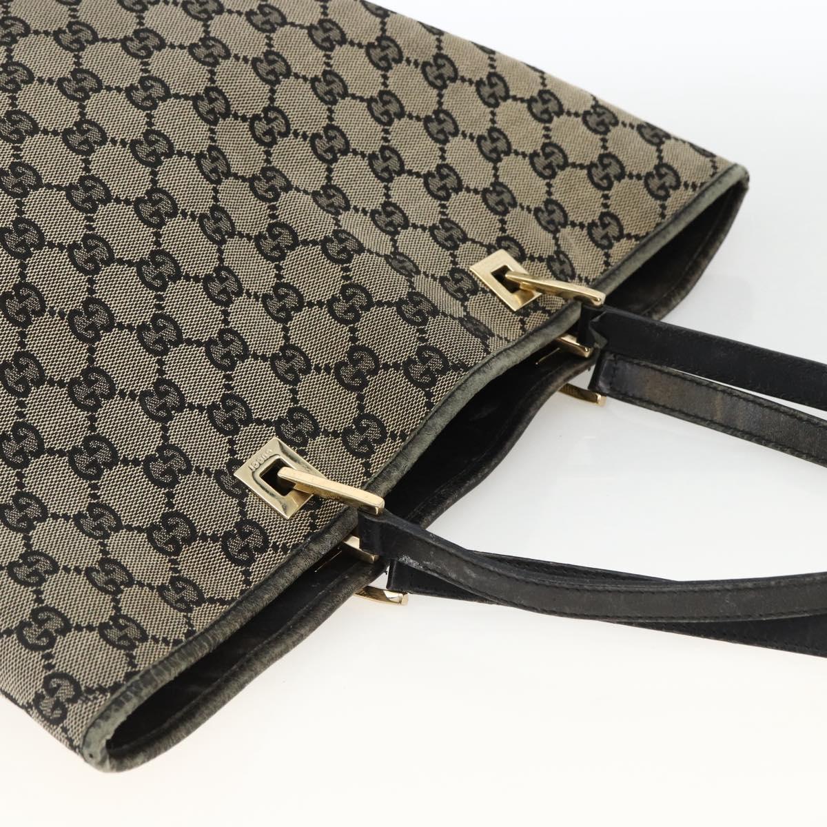 GUCCI GG Canvas Tote Bag Beige Gold 002 1098 Auth 174119