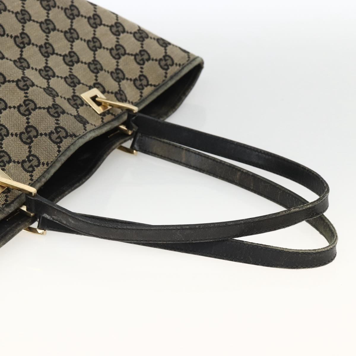 GUCCI GG Canvas Tote Bag Beige Gold 002 1098 Auth 174119